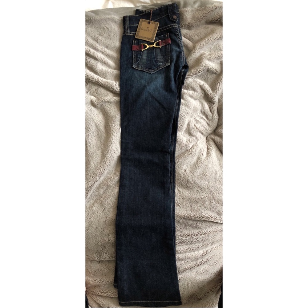 Frankie b Harness Slim Boot Jeans